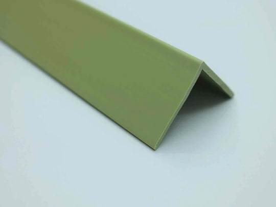 Profil d'angle en PVC Vert Olive 25mm